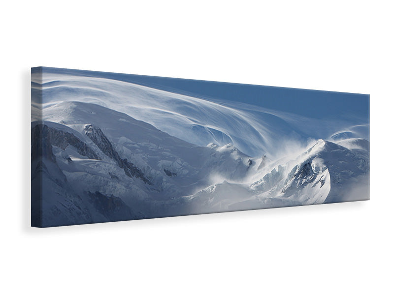Leinwandbild Panorama Schnee Landschaft