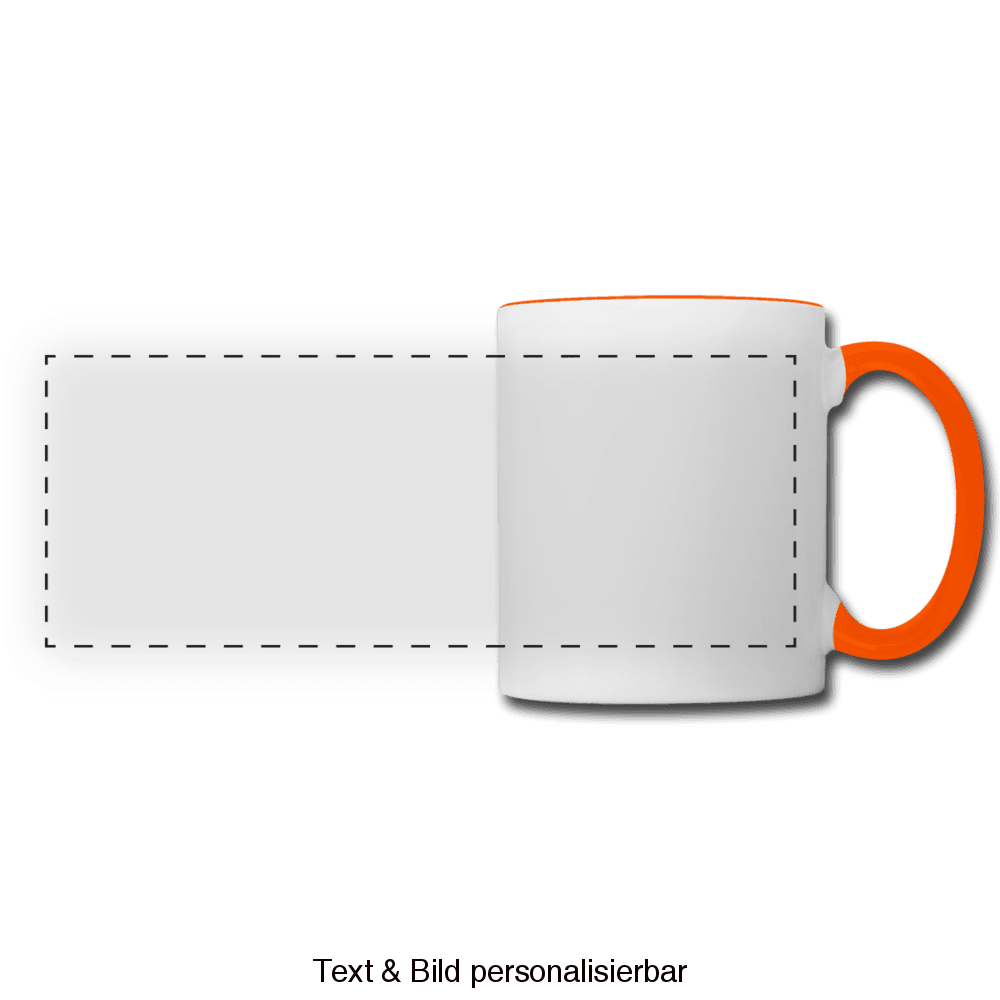 Panoramic Mug - white/orange