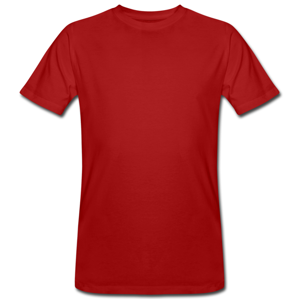 Men's Organic T-Shirt - dark red