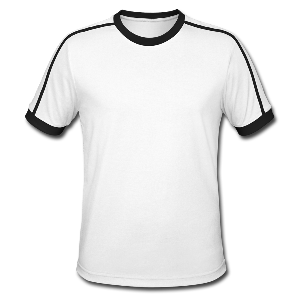 Men's Retro T-Shirt - white/black