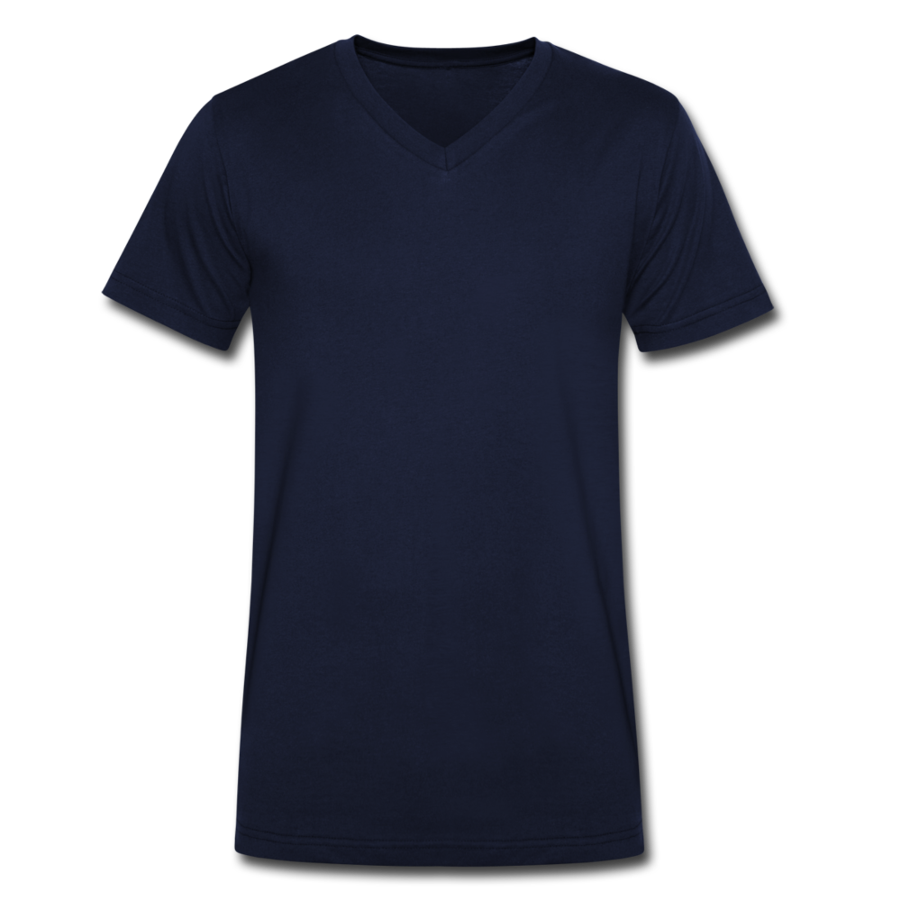 Men's Organic V-Neck T-Shirt - navy
