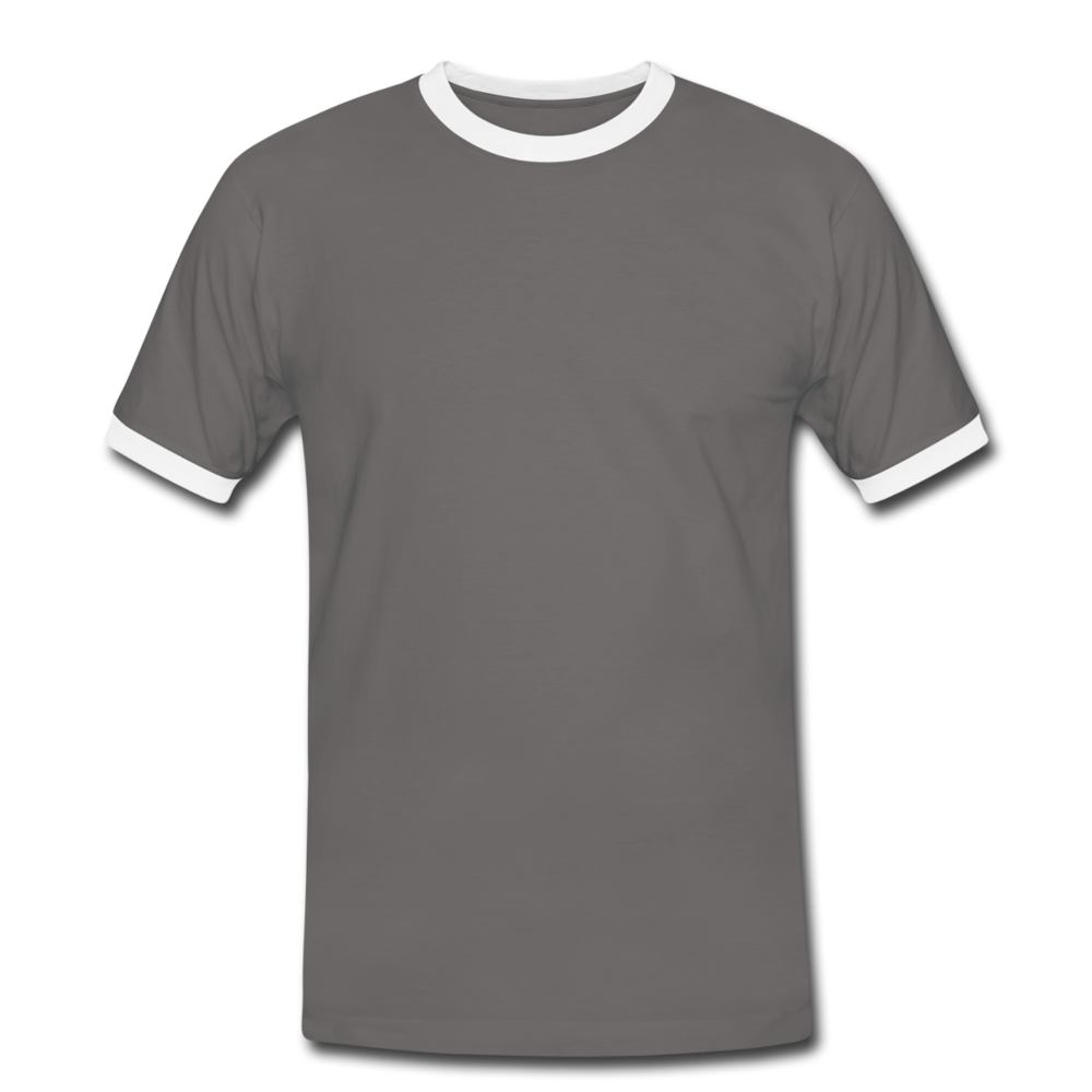 Men's Ringer Shirt - dark grey/white
