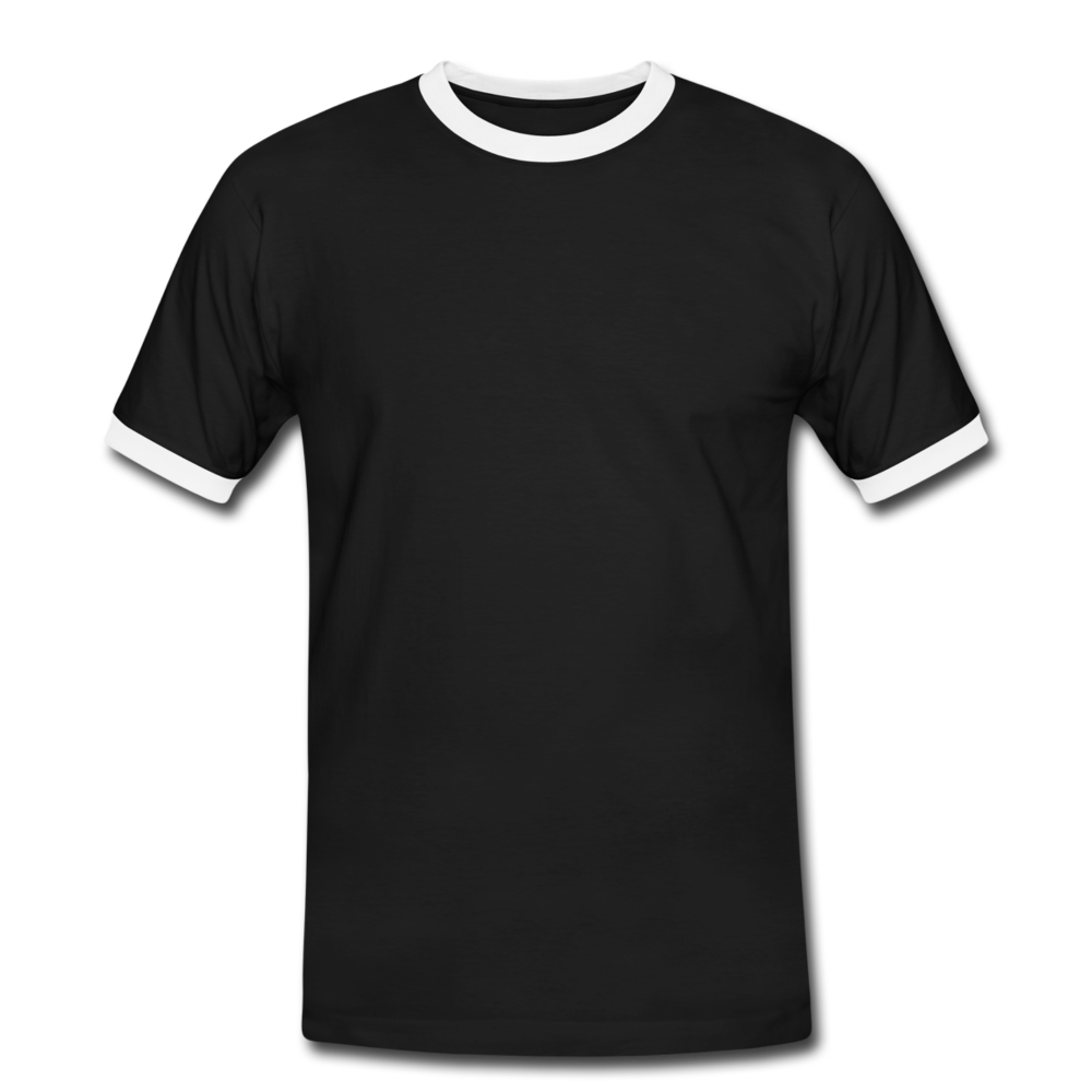 Men's Ringer Shirt - black/white