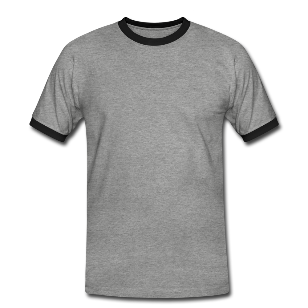 Men's Ringer Shirt - heather grey/black