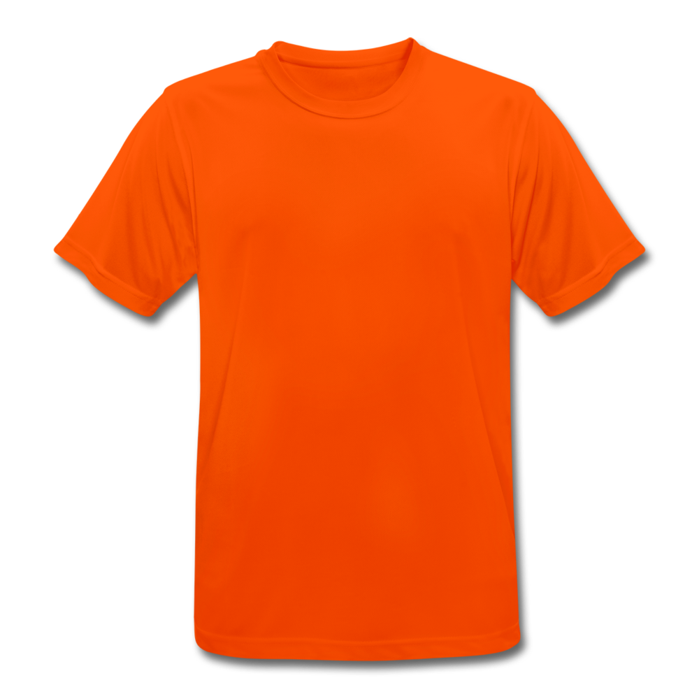 Men’s Breathable T-Shirt - neon orange