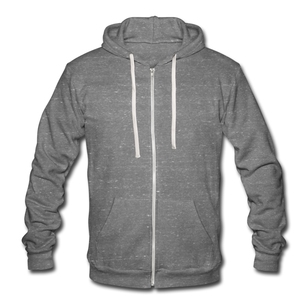 Unisex Tri-blend Hooded Jacket by Bella + Canvas - grey tri-blend