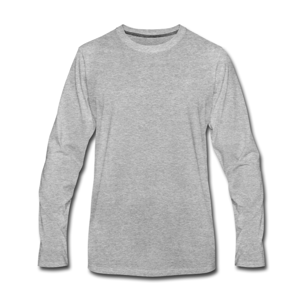 Men's Premium Longsleeve Shirt - heather grey