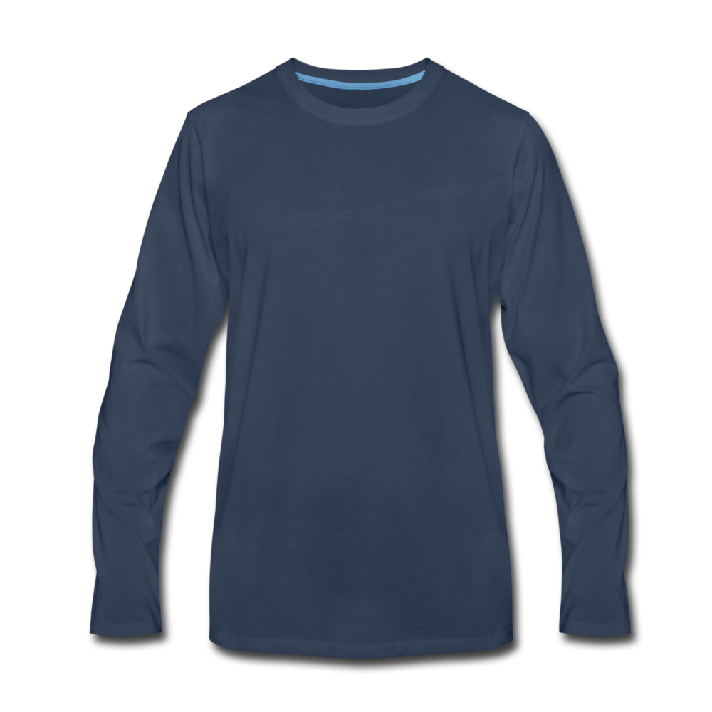 Men's Premium Longsleeve Shirt - navy