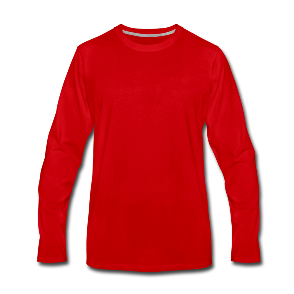 Men's Premium Longsleeve Shirt - red
