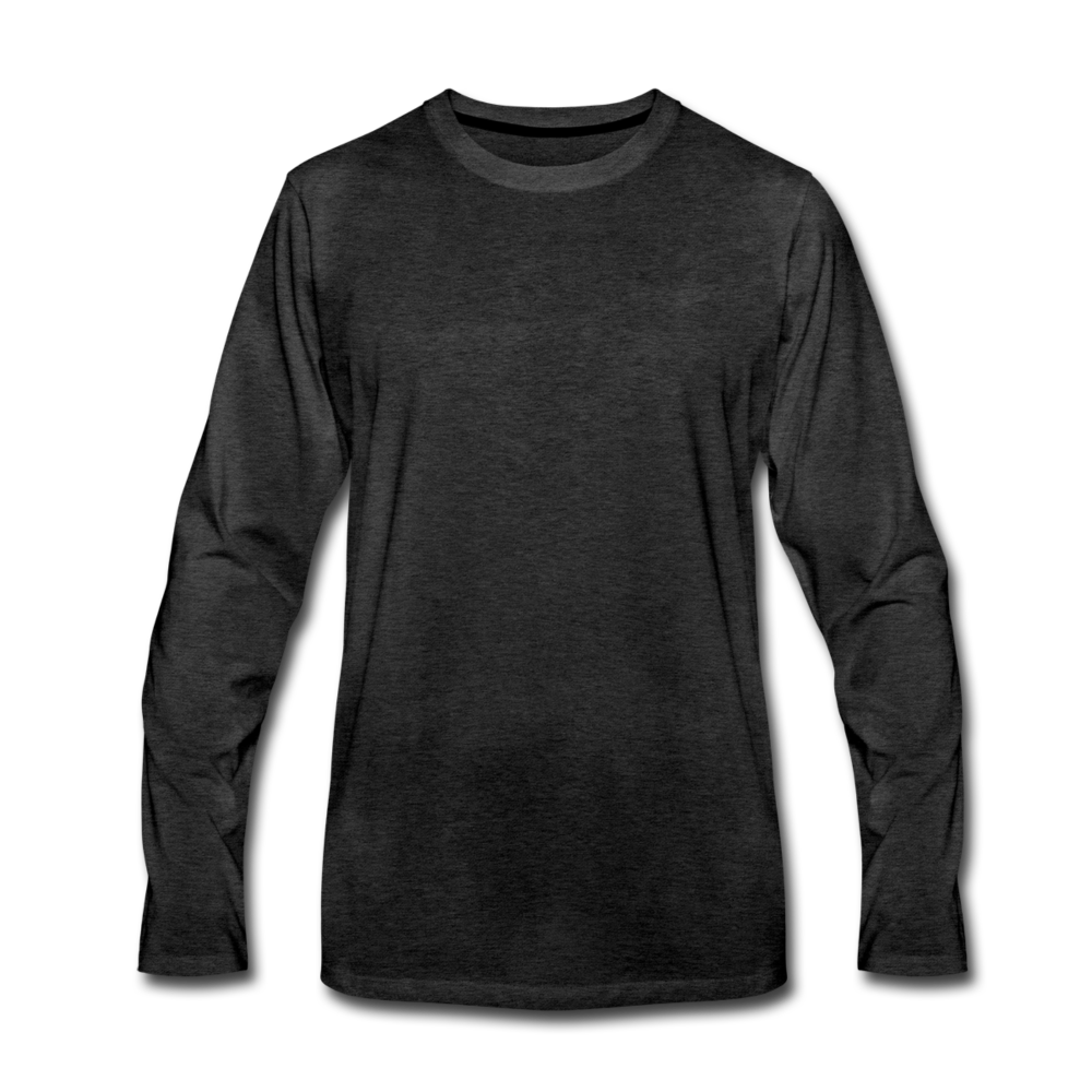 Men's Premium Longsleeve Shirt - charcoal grey