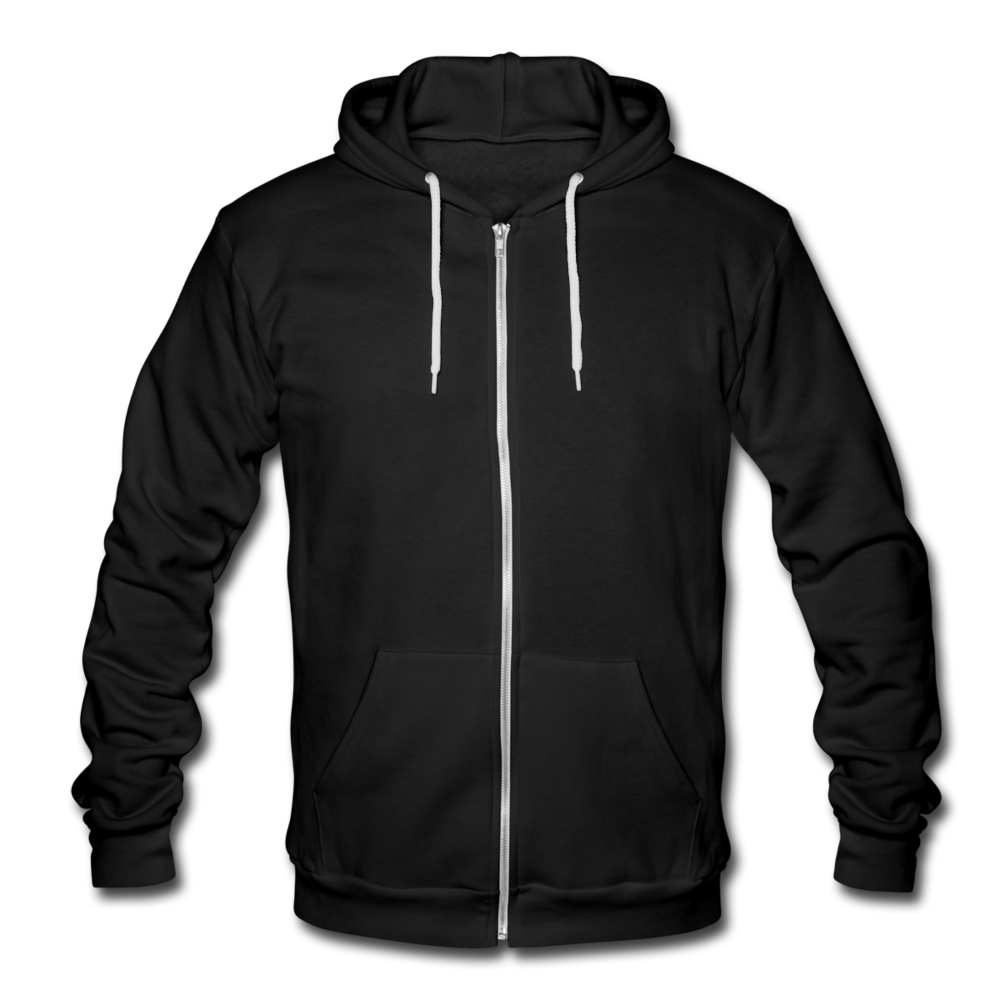 Unisex Hooded Jacket by Bella + Canvas - black