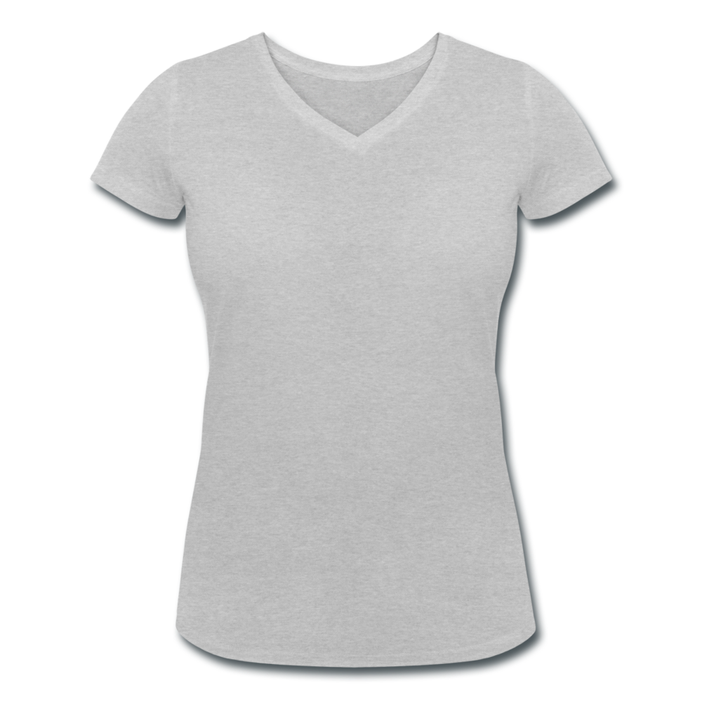 Women's Organic V-Neck T-Shirt by Stanley & Stella - heather grey
