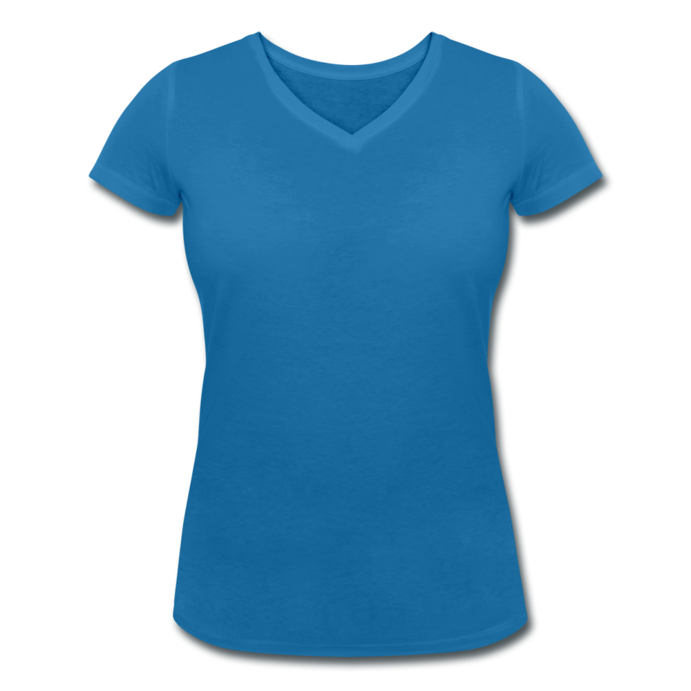 Women's Organic V-Neck T-Shirt by Stanley & Stella - peacock-blue