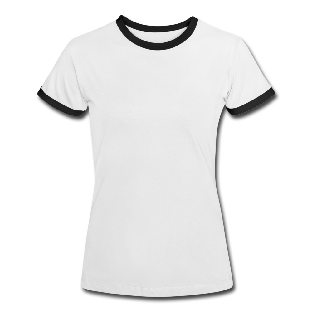 Women's Ringer T-Shirt - white/black