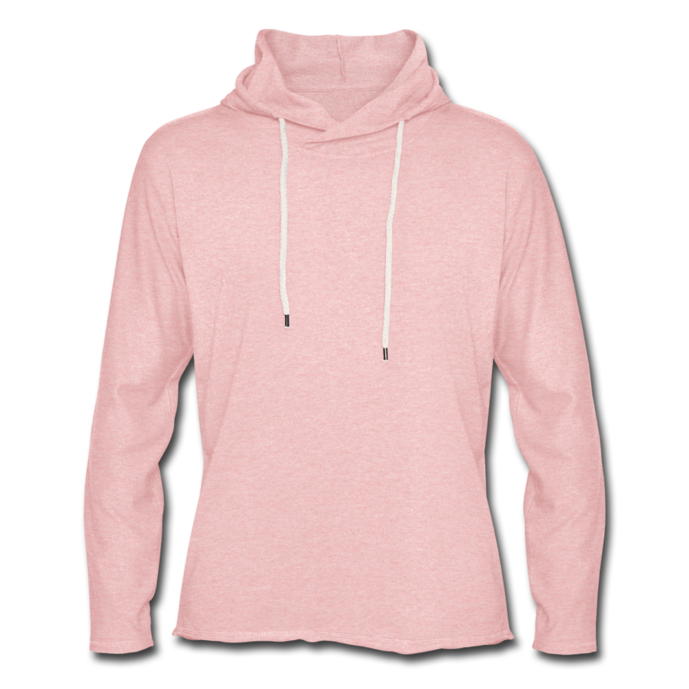Light Unisex Sweatshirt Hoodie - cream heather pink