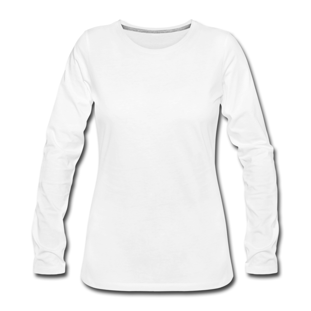 Women's Premium Longsleeve Shirt - white