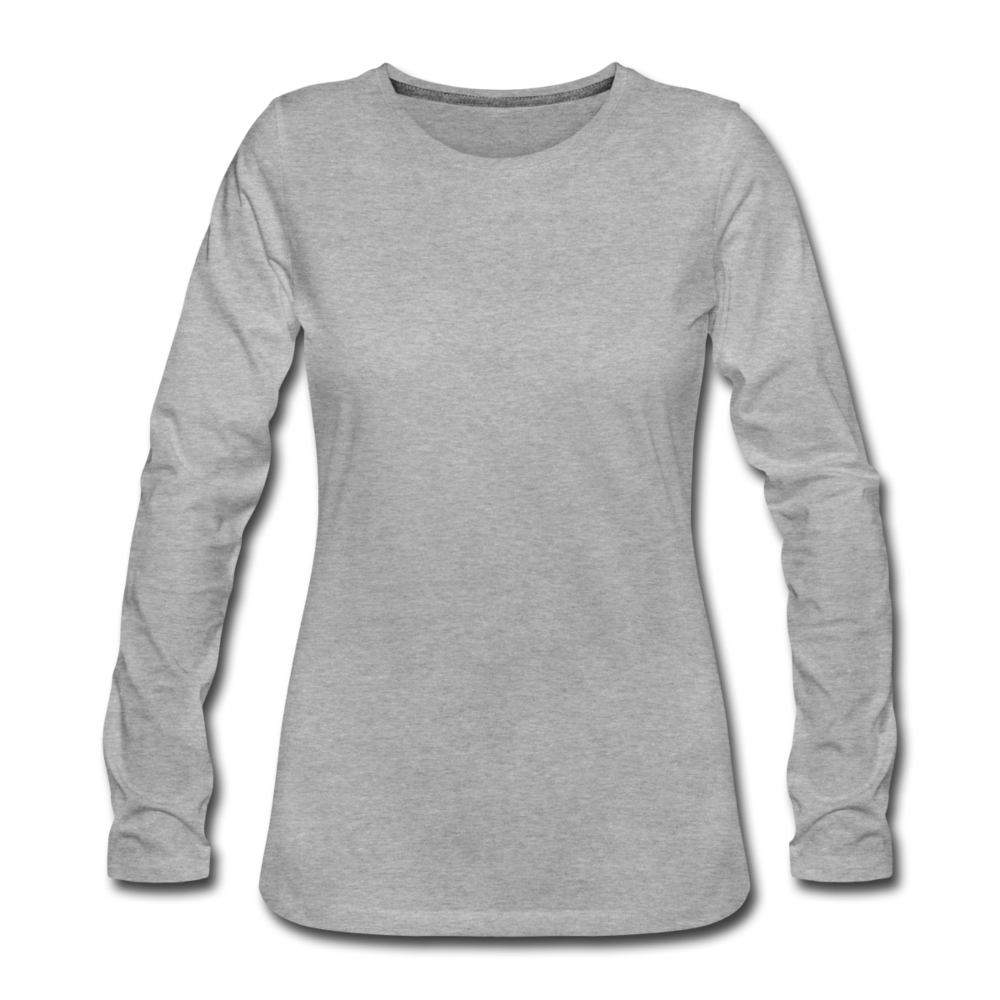 Women's Premium Longsleeve Shirt - heather grey