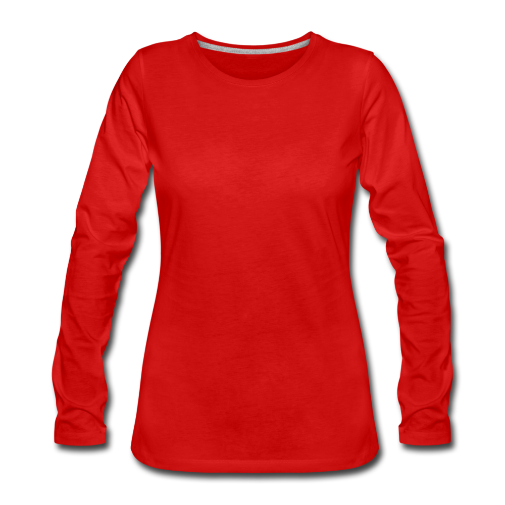 Women's Premium Longsleeve Shirt - red