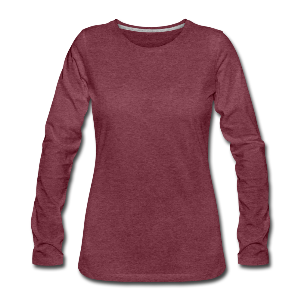 Women's Premium Longsleeve Shirt - heather burgundy