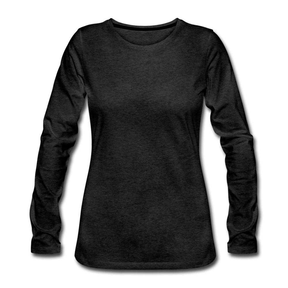Women's Premium Longsleeve Shirt - charcoal grey