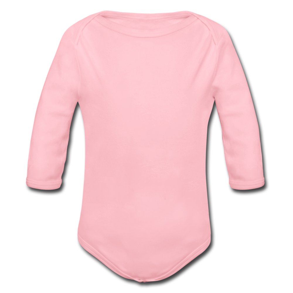Organic Longsleeve Baby Bodysuit - light pink