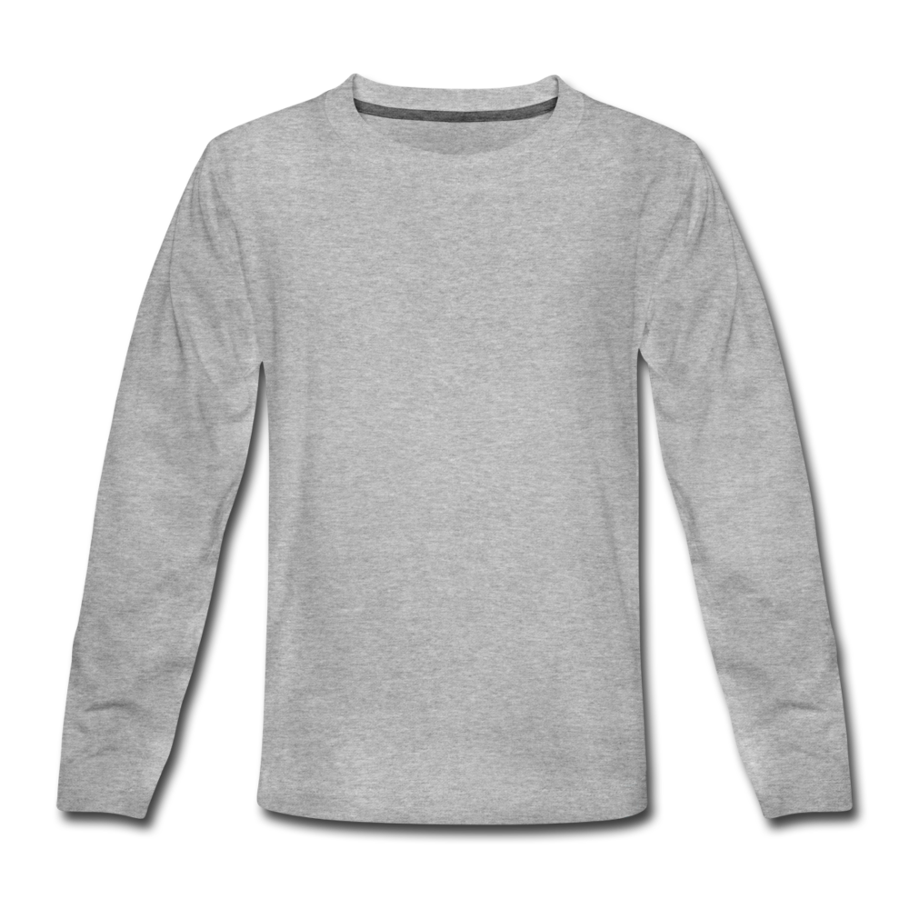 Teenagers' Premium Longsleeve Shirt - heather grey