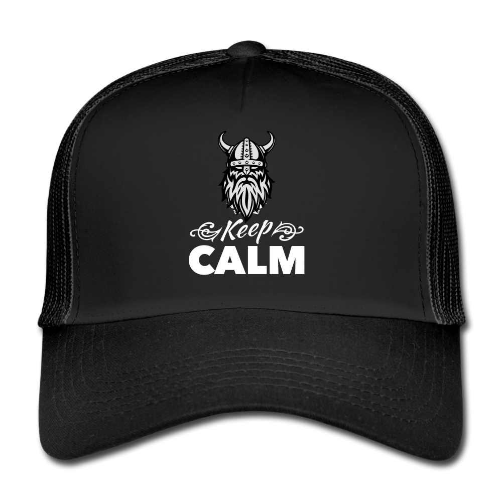 Cap | Keep CALM 🏆 - Schwarz/Schwarz
