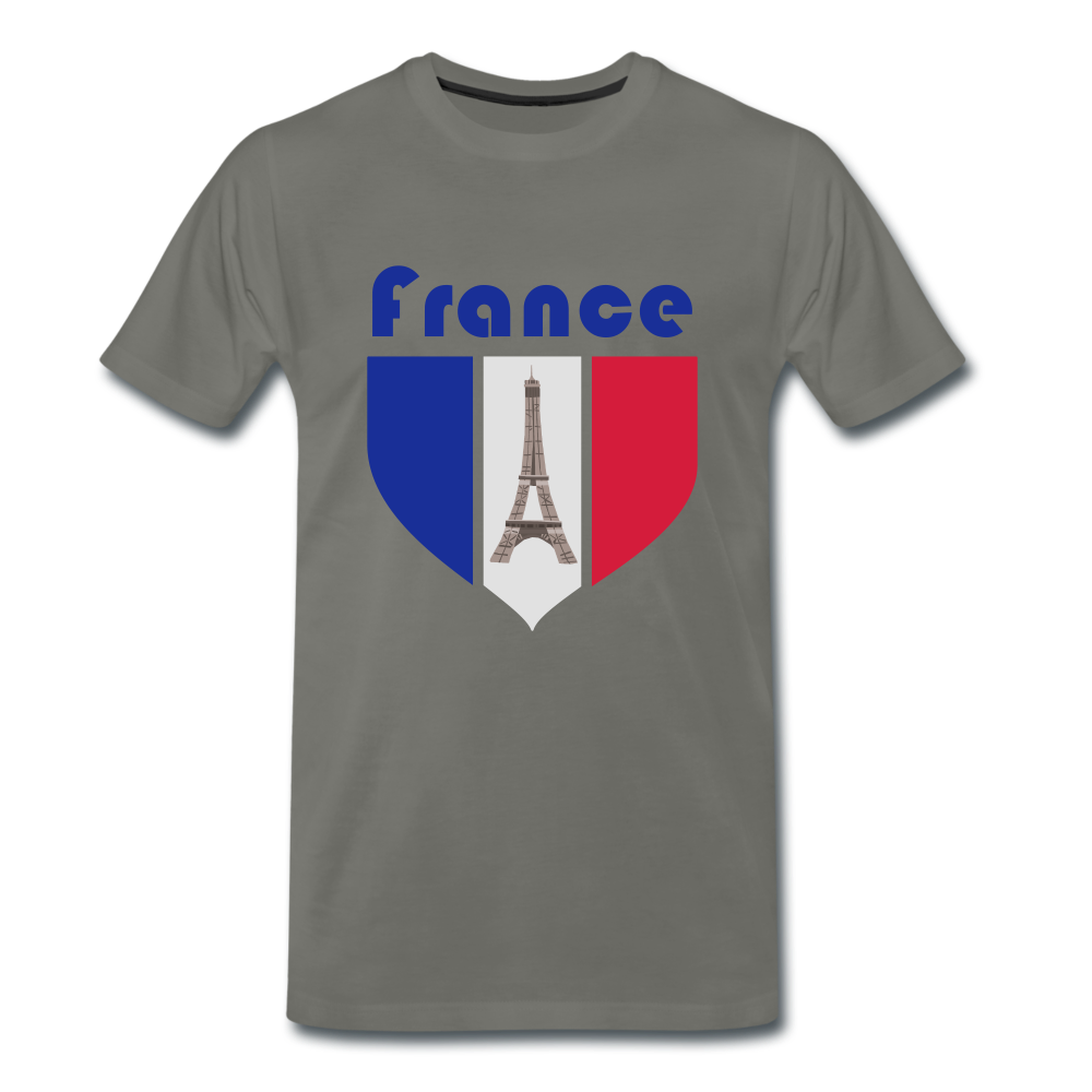 Männer Premium T-Shirt | France 🏆 - Asphalt