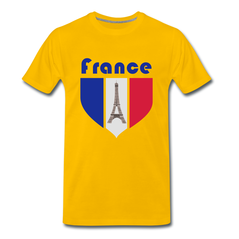Männer Premium T-Shirt | France 🏆 - Sonnengelb