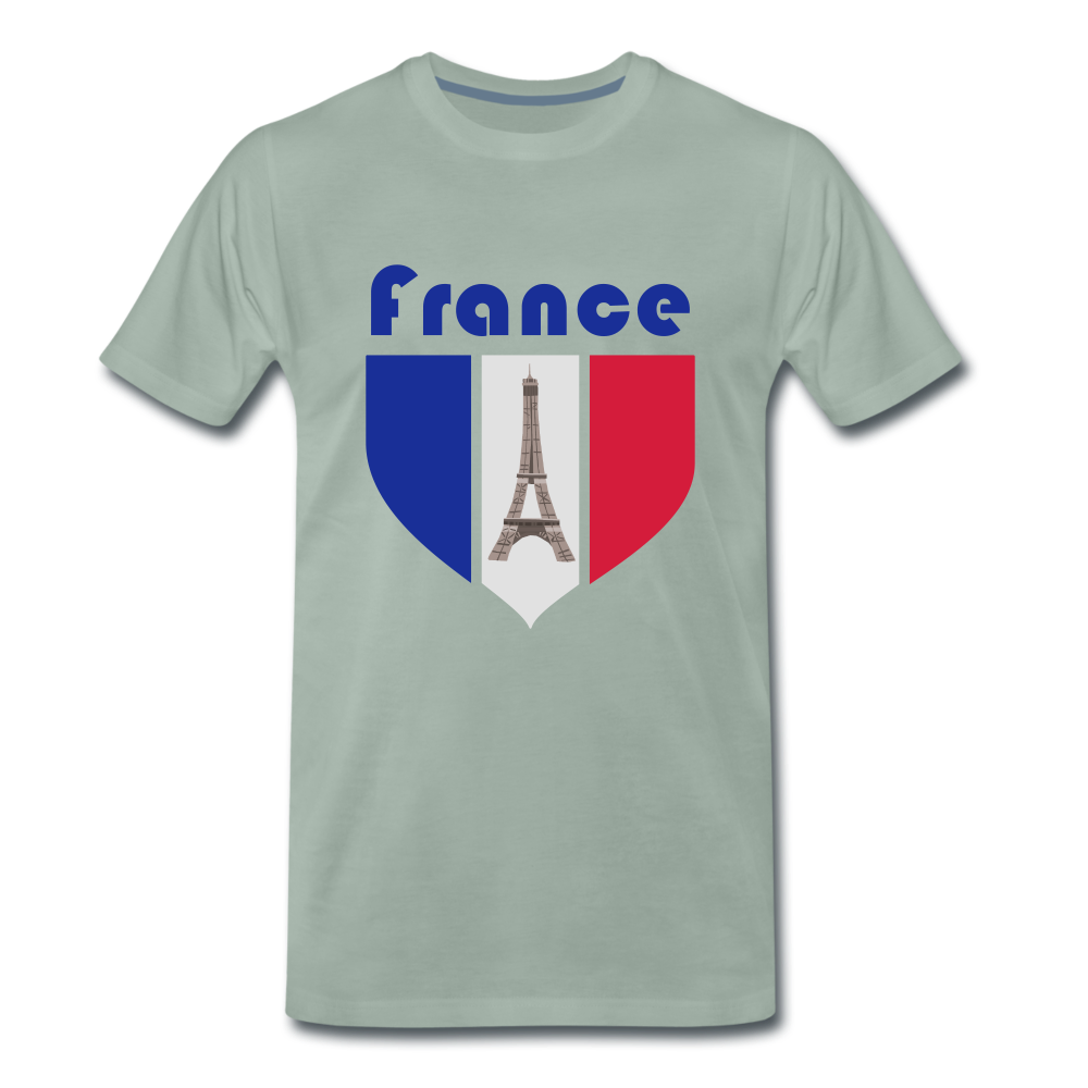 Männer Premium T-Shirt | France 🏆 - Graugrün