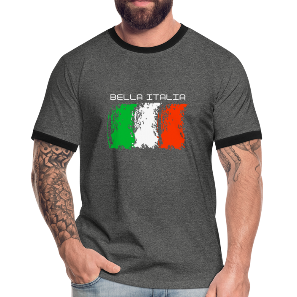 Männer T-Shirt | BELLA ITALIA 🏆 - Anthrazit/Schwarz