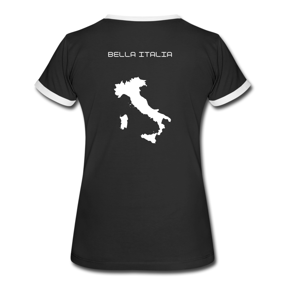 Women T-Shirt | BELLA ITALIA 🏆 - Schwarz/Weiß