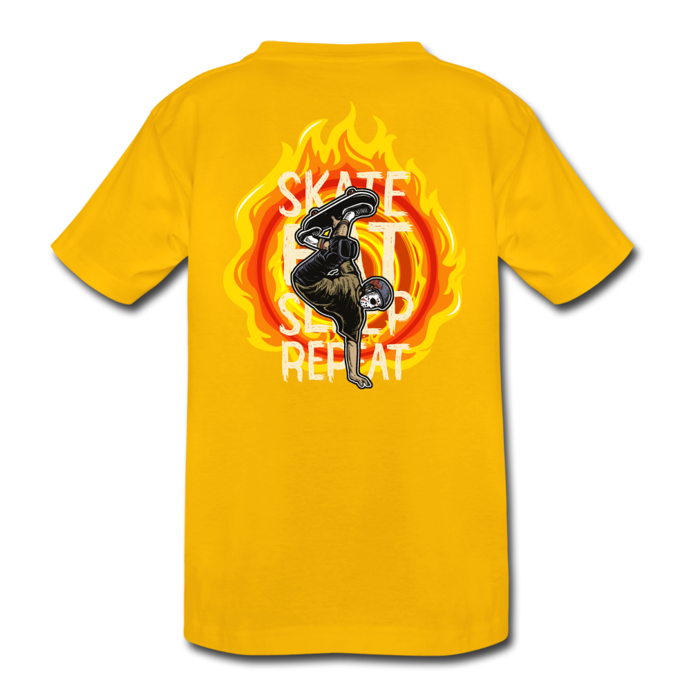 Kinder Premium T-Shirt | SKATE 🏆 - Sonnengelb