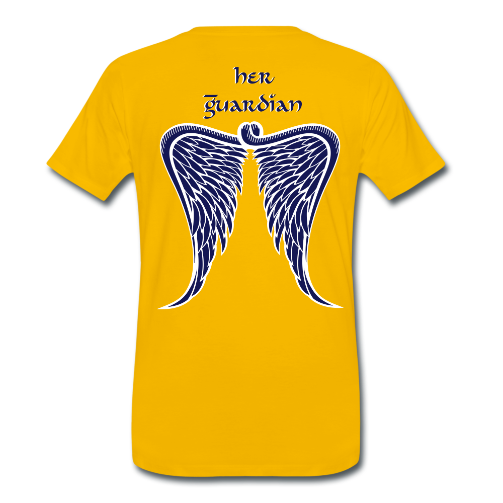 Her Guardian T-Shirt Flockdruck - Sonnengelb