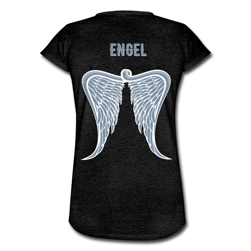 Angel Wings Silber - Vintage T-Shirt (w) Partnerlook - Anthrazit