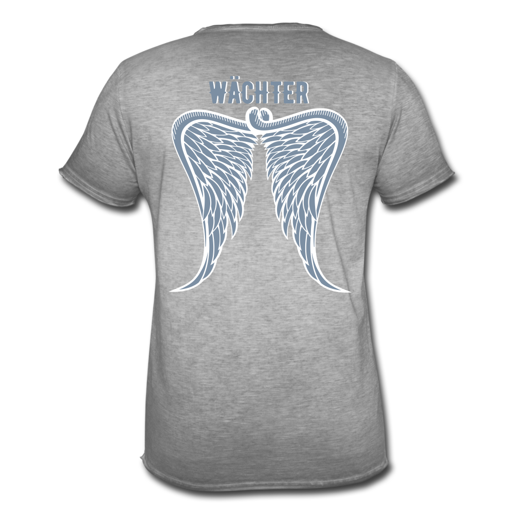 Angel Wings Vintage T-Shirt (m) 💍 Partnerlook - Vintage Grau