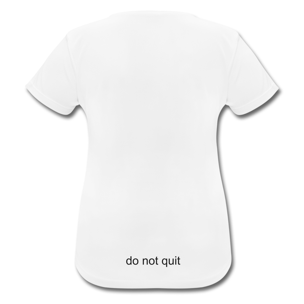 RUN RUN RUN Lauf-Shirt atmungsaktiv - Weiß