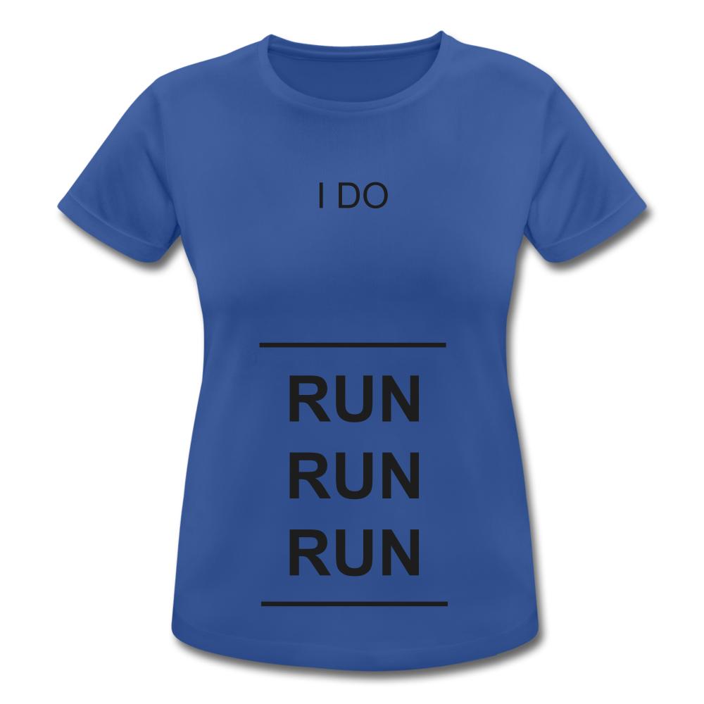 RUN RUN RUN Lauf-Shirt atmungsaktiv - Royalblau