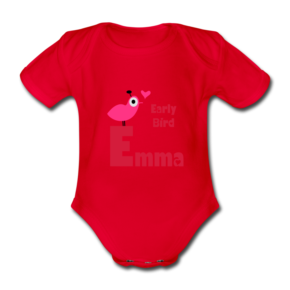 Emma - Baby Bio-Kurzarm-Body - Rot