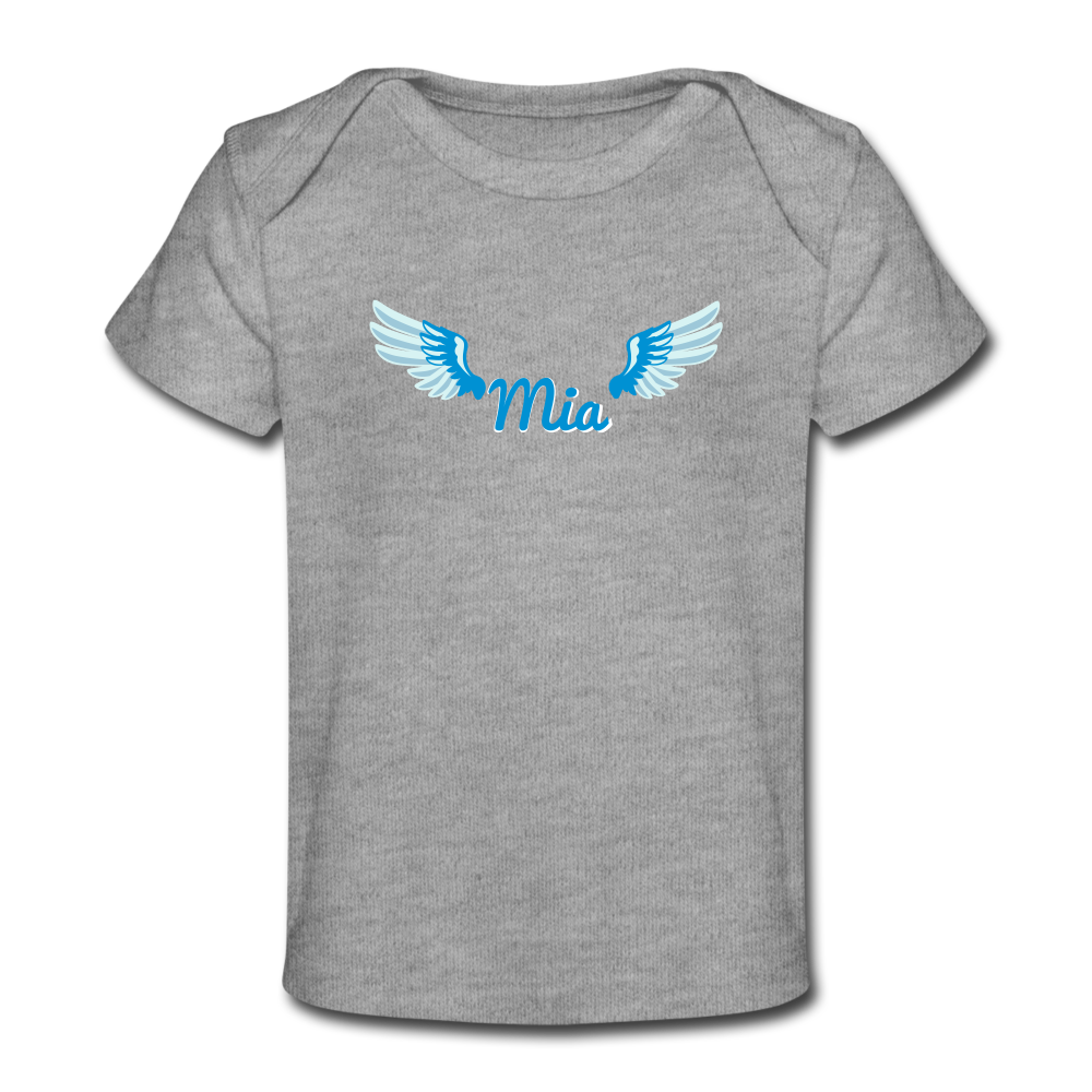 Mia - Baby Bio-T-Shirt - Grau meliert