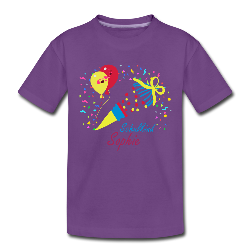Schulkind Sophie - Premium T-Shirt - Lila