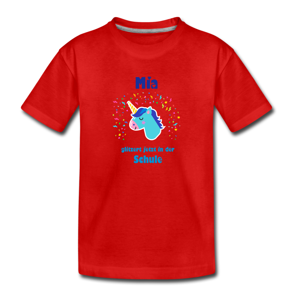 Mia - Einschulung - Kinder Premium T-Shirt - Rot