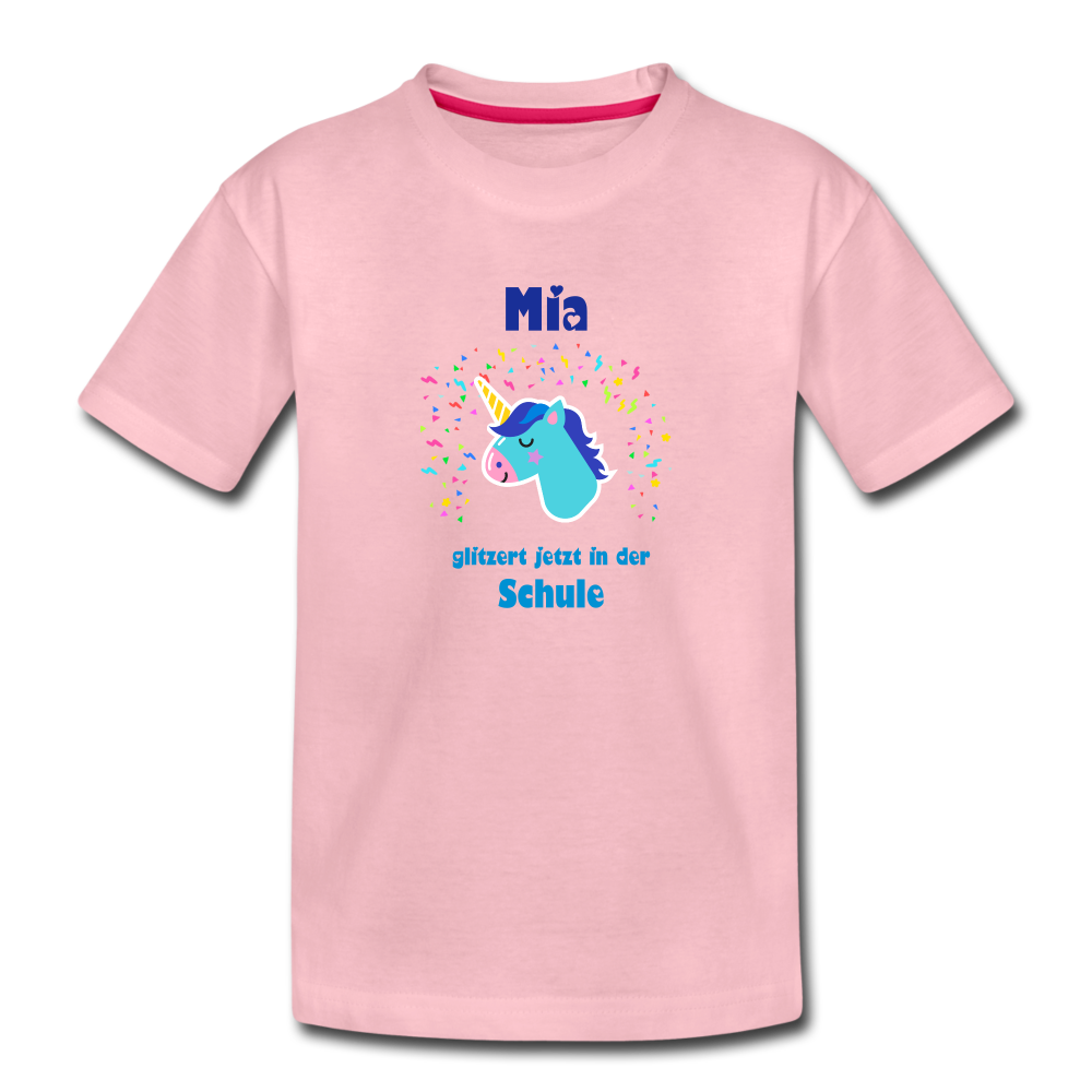 Mia - Einschulung - Kinder Premium T-Shirt - Hellrosa
