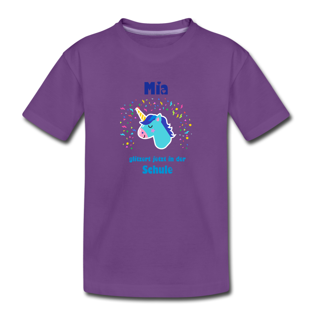 Mia - Einschulung - Kinder Premium T-Shirt - Lila