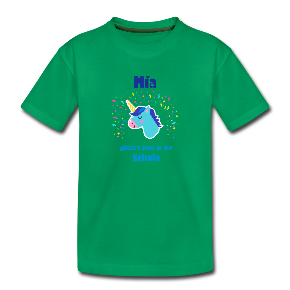 Mia - Einschulung - Kinder Premium T-Shirt - Kelly Green