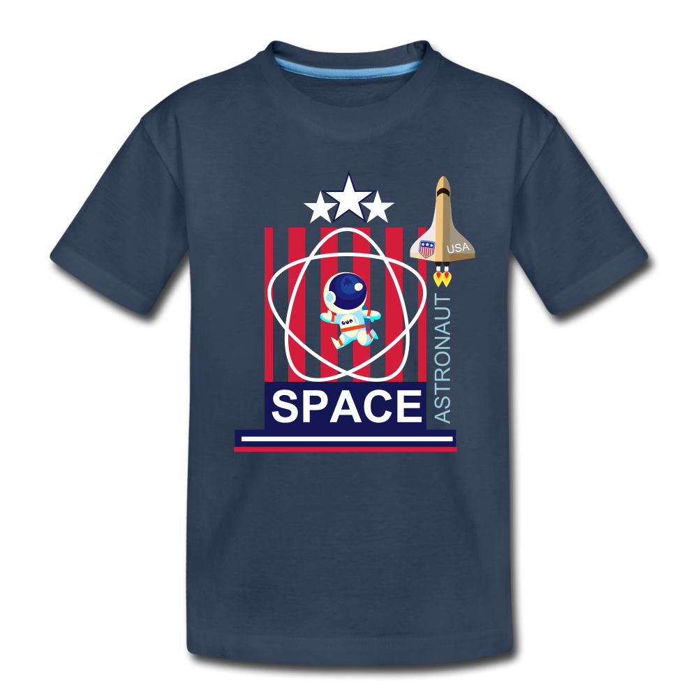 SPACE Astronaut - Kinder Premium T-Shirt - Navy