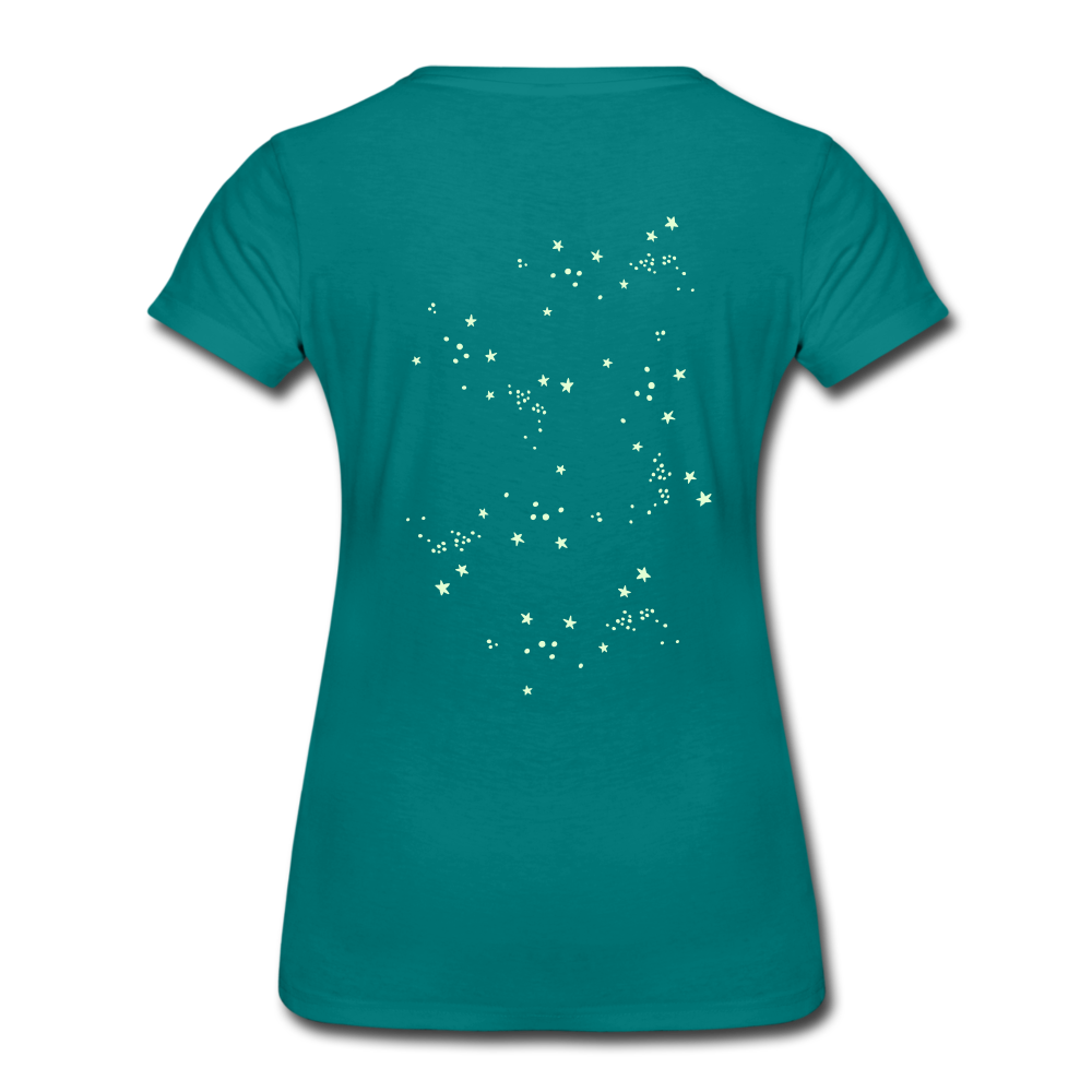 Sternschnuppe T-Shirt - leuchtet im Dunklen - Divablau