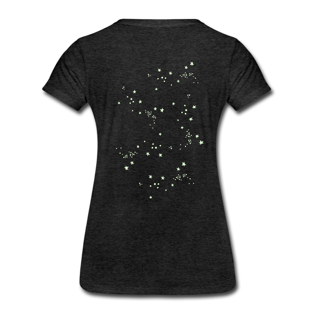 Sternschnuppe T-Shirt - leuchtet im Dunklen - Anthrazit