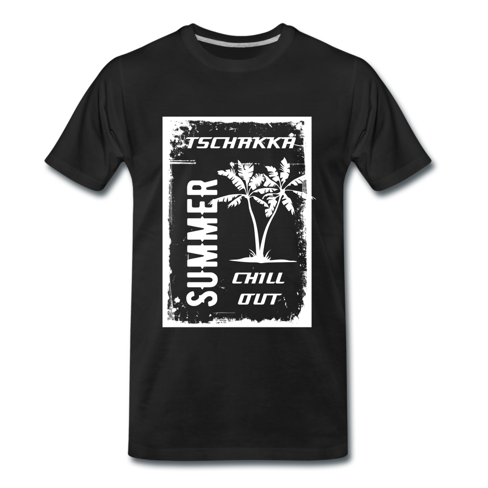 SUMMER CHILL OUT Männer T-Shirt - Schwarz