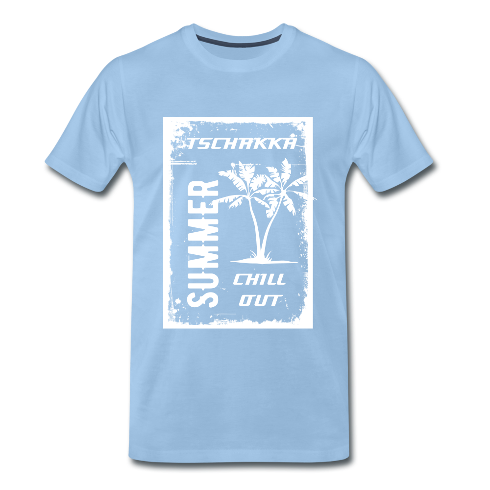 SUMMER CHILL OUT Männer T-Shirt - Sky